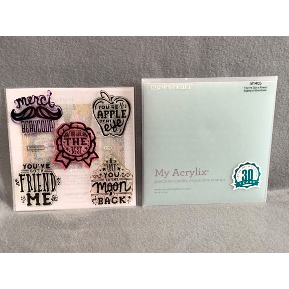 Close To My Heart S1405 You’ve Got A Friend Clear Stamp Set - Picture 9 of 9